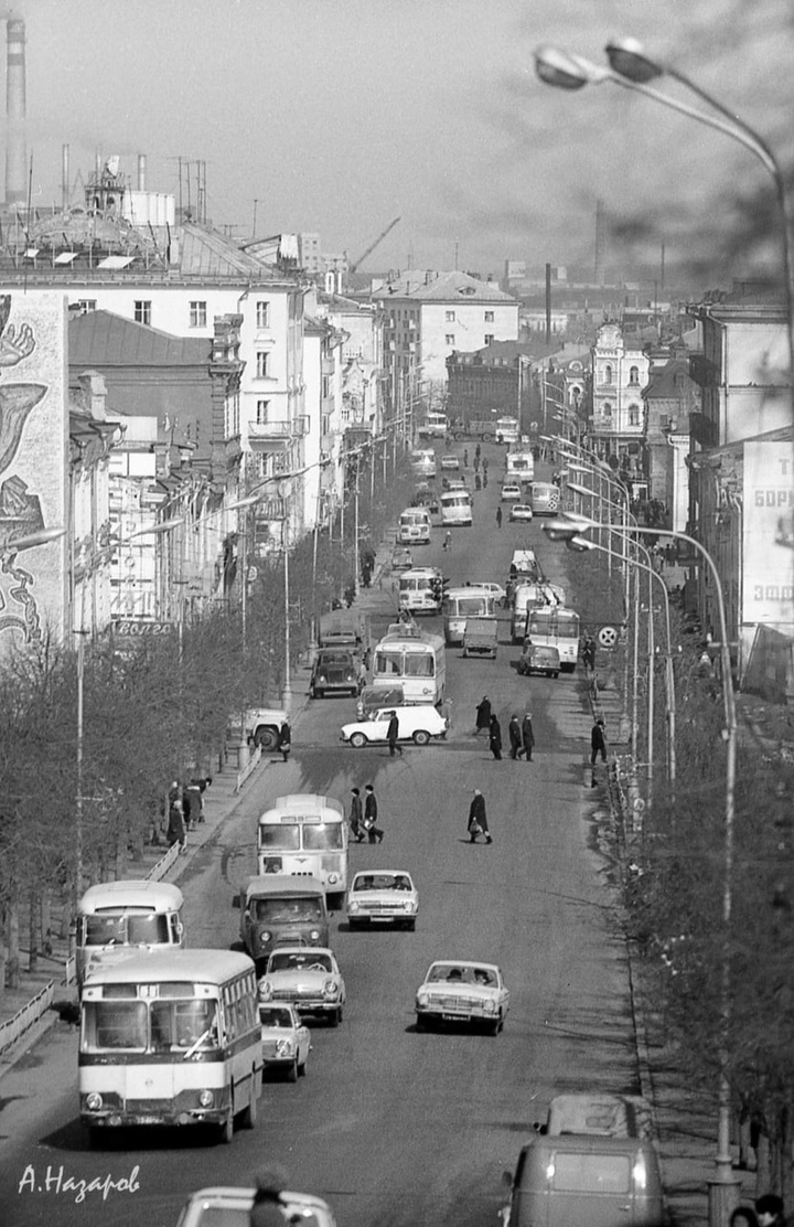 Улица Московская в 1976 году