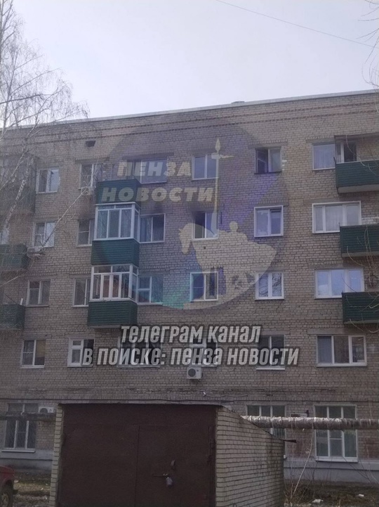 Пожар на улице Новый Кавказ, 4 в Пензе