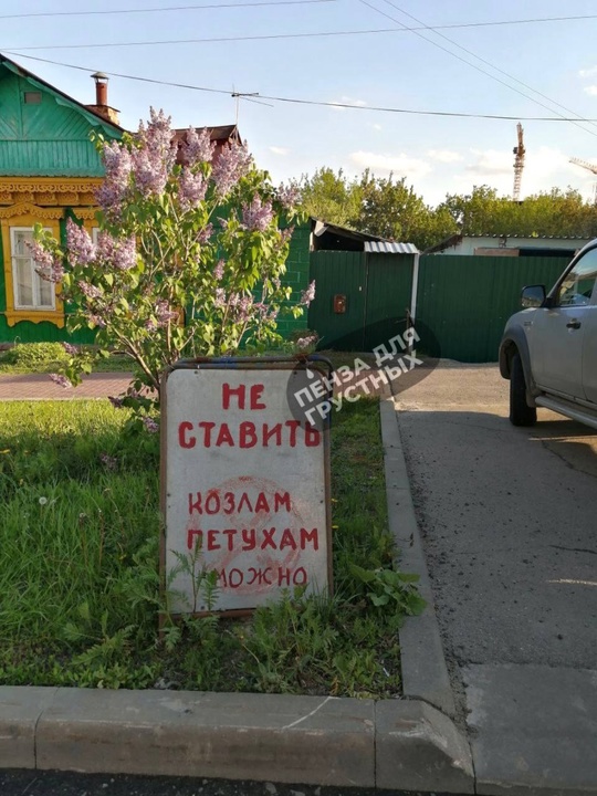 Недоброжелательное сообщение у экономического корпуса ПГУ