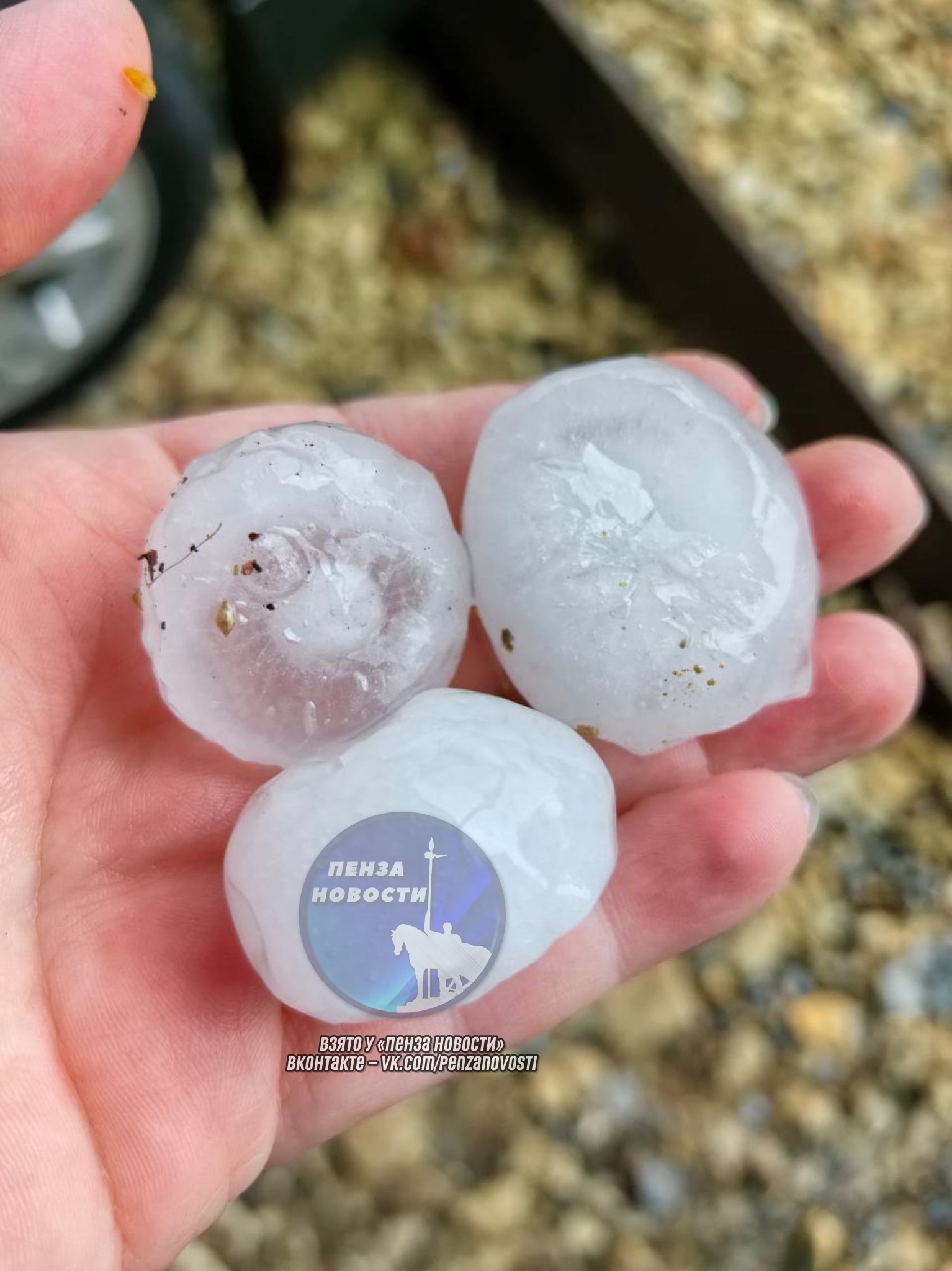 Сильный град в Кузнецке: последствия