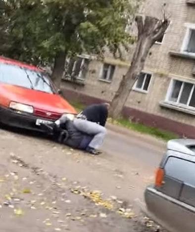 Драка после аварии в Лунинском районе