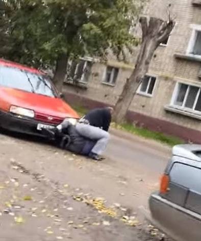 Драка после аварии в Лунинском районе
