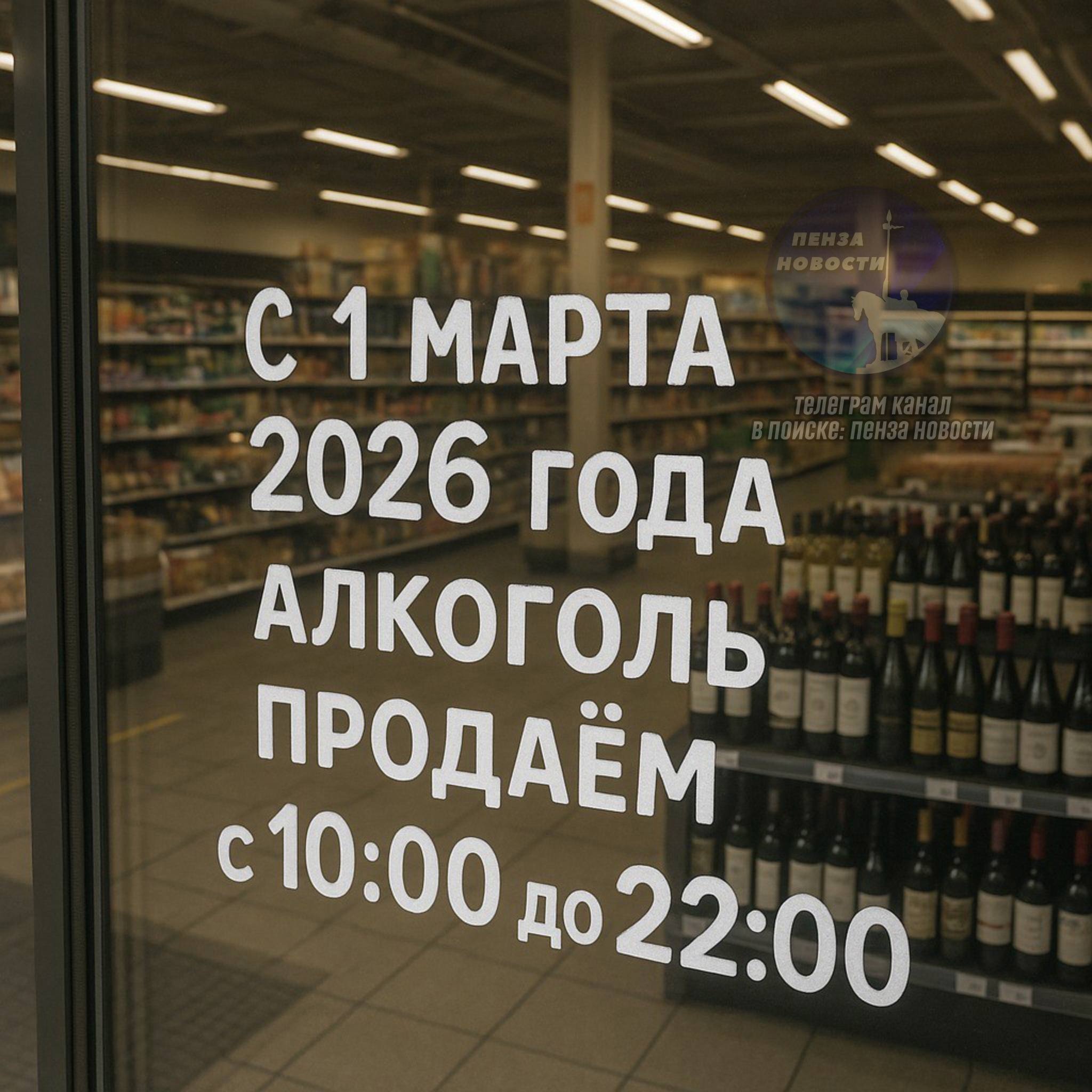 Продажа алкоголя в Пензенской области с ограничениями