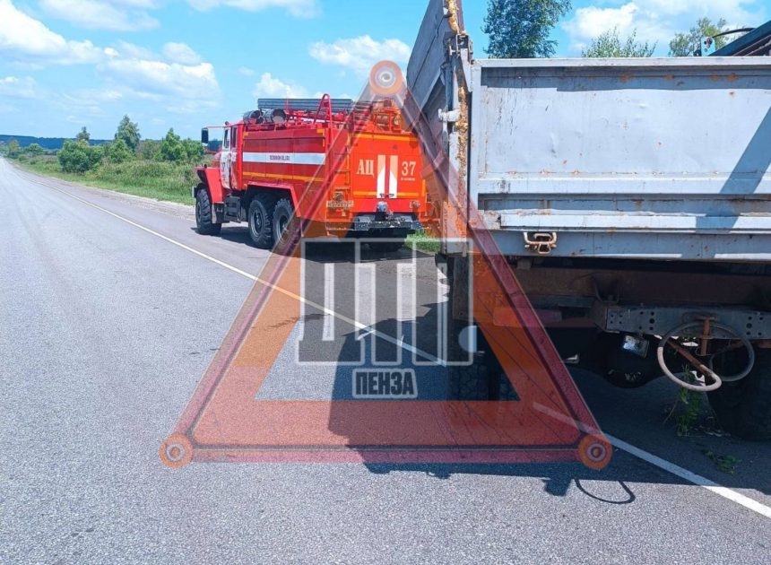 Авария большегруза на М-5 близ Нижнего Ломова